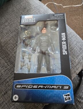 Marvel Spider-Man Legends Black and Silver Action Figure
